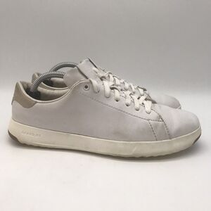 Cole Haan GrandPro OS Tennis Shoe 7.5B Optic White Lace Up Casual Sneaker W02897